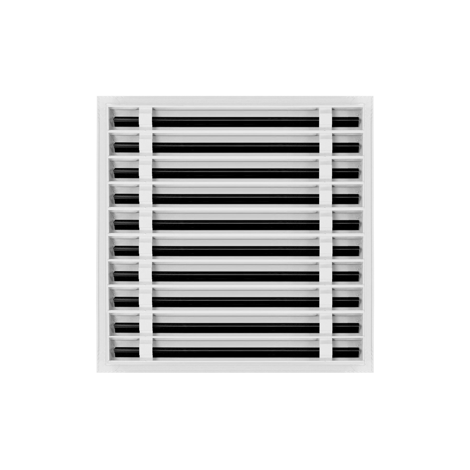 Back of 20x20 Modern Air Vent Cover White - 20x20 Standard Linear Slot Diffuser White - Texas Buildmart