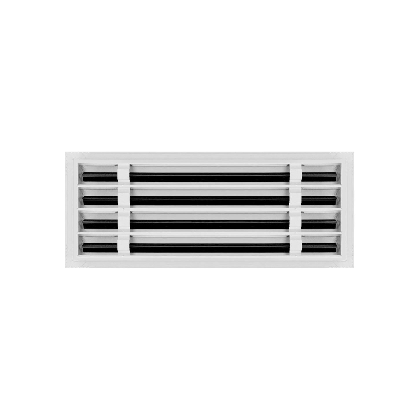 Back of 20x8 Modern Air Vent Cover White - 20x8 Standard Linear Slot Diffuser White - Texas Buildmart
