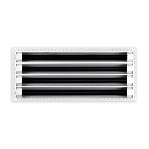BUILDMART - 20x8 MUD-IN Air Vent Cover - Drywall MUD IN White Air Vent - MUD Linear Slot Diffuser - Register Grille for Ceiling and Walls - Texas Buildmart