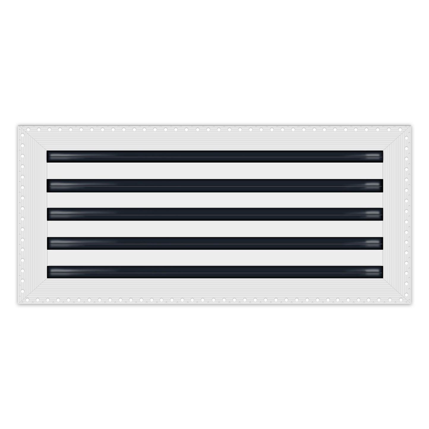 BUILDMART - 22x10 MUD-IN Air Vent Cover - Drywall MUD IN White Air Vent - MUD Linear Slot Diffuser - Register Grille for Ceiling and Walls - Texas Buildmart
