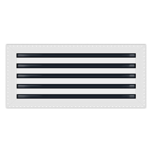 BUILDMART - 22x10 MUD-IN Air Vent Cover - Drywall MUD IN White Air Vent - MUD Linear Slot Diffuser - Register Grille for Ceiling and Walls - Texas Buildmart