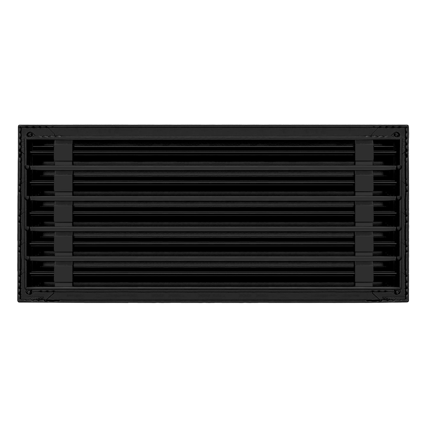 Back of 22x10 Modern Air Vent Cover Black - 22x10 Standard Linear Slot Diffuser Black - Texas Buildmart