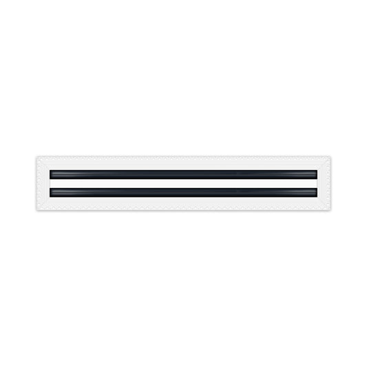 BUILDMART - 22x4 MUD-IN Air Vent Cover - Drywall MUD IN White Air Vent - MUD Linear Slot Diffuser - Register Grille for Ceiling and Walls - Texas Buildmart