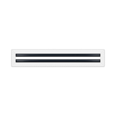 BUILDMART - 22x4 Mud In Air Vent Cover - Drywall Mud-in White Air Vent - Mud Linear Slot Diffuser - Register Grille for Ceiling and Walls - Texas Buildmart