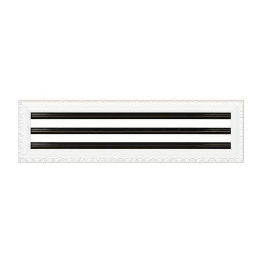 BUILDMART - 22x6 MUD-IN Air Vent Cover - Drywall MUD IN White Air Vent - MUD Linear Slot Diffuser - Register Grille for Ceiling and Walls - Texas Buildmart