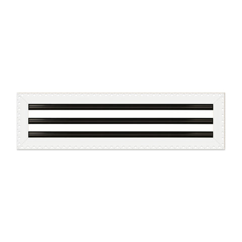 BUILDMART - 22x6 Mud In Air Vent Cover - Drywall Mud-in White Air Vent - Mud Linear Slot Diffuser - Register Grille for Ceiling and Walls - Texas Buildmart