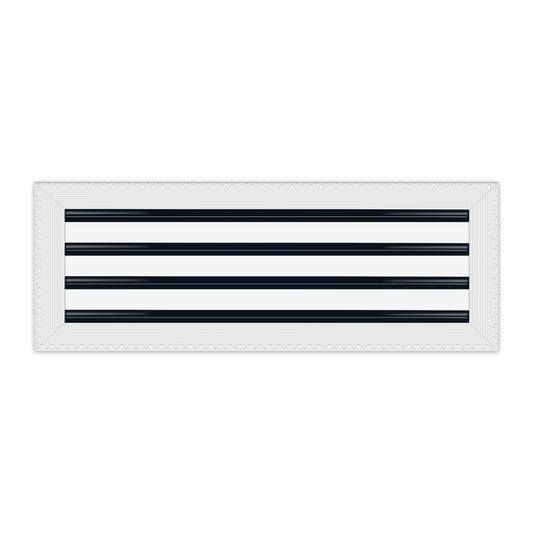 BUILDMART - 22x8 MUD-IN Air Vent Cover - Drywall MUD IN White Air Vent - MUD Linear Slot Diffuser - Register Grille for Ceiling and Walls - Texas Buildmart