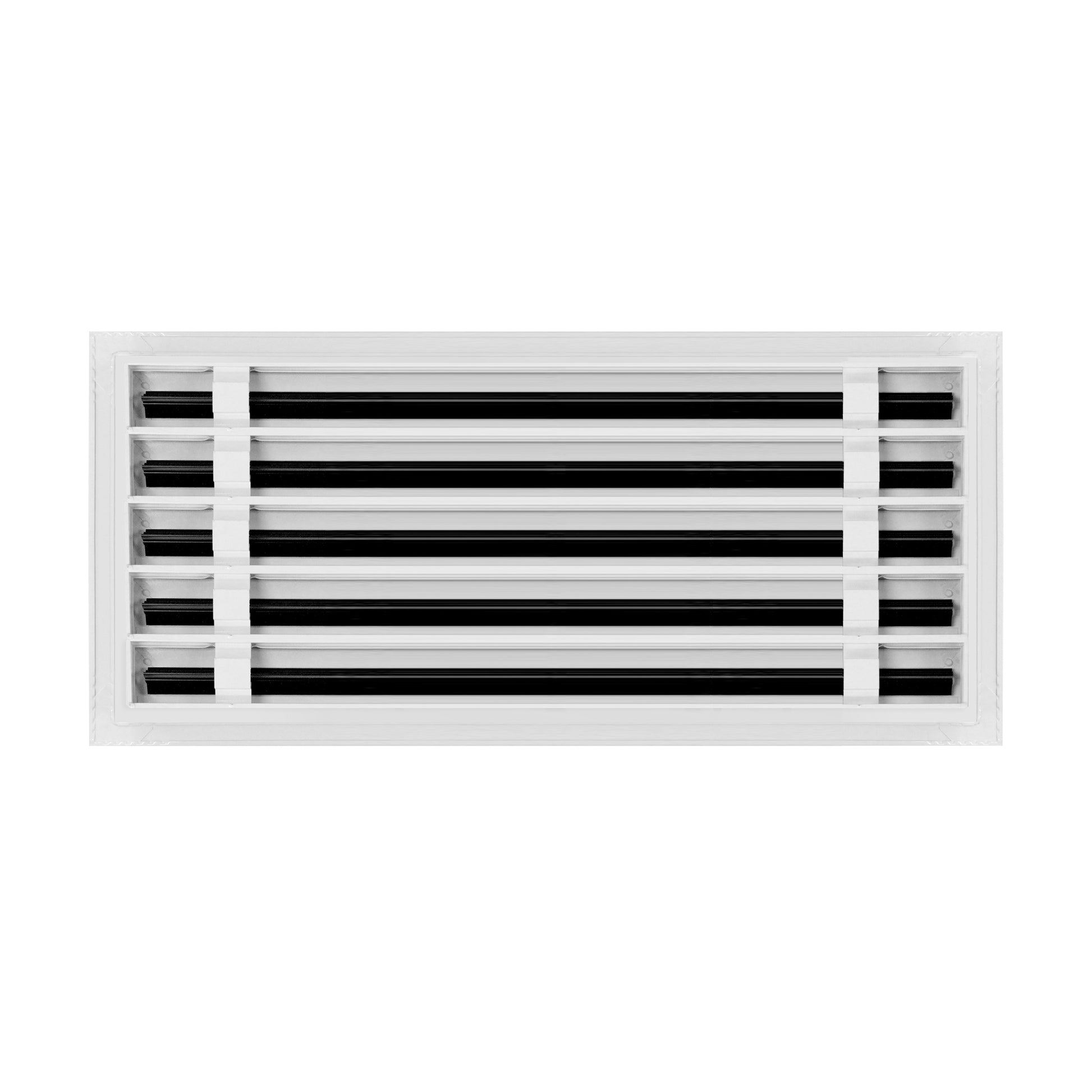 Back of 22x10 Modern Air Vent Cover White - 22x10 Standard Linear Slot Diffuser White - Texas Buildmart