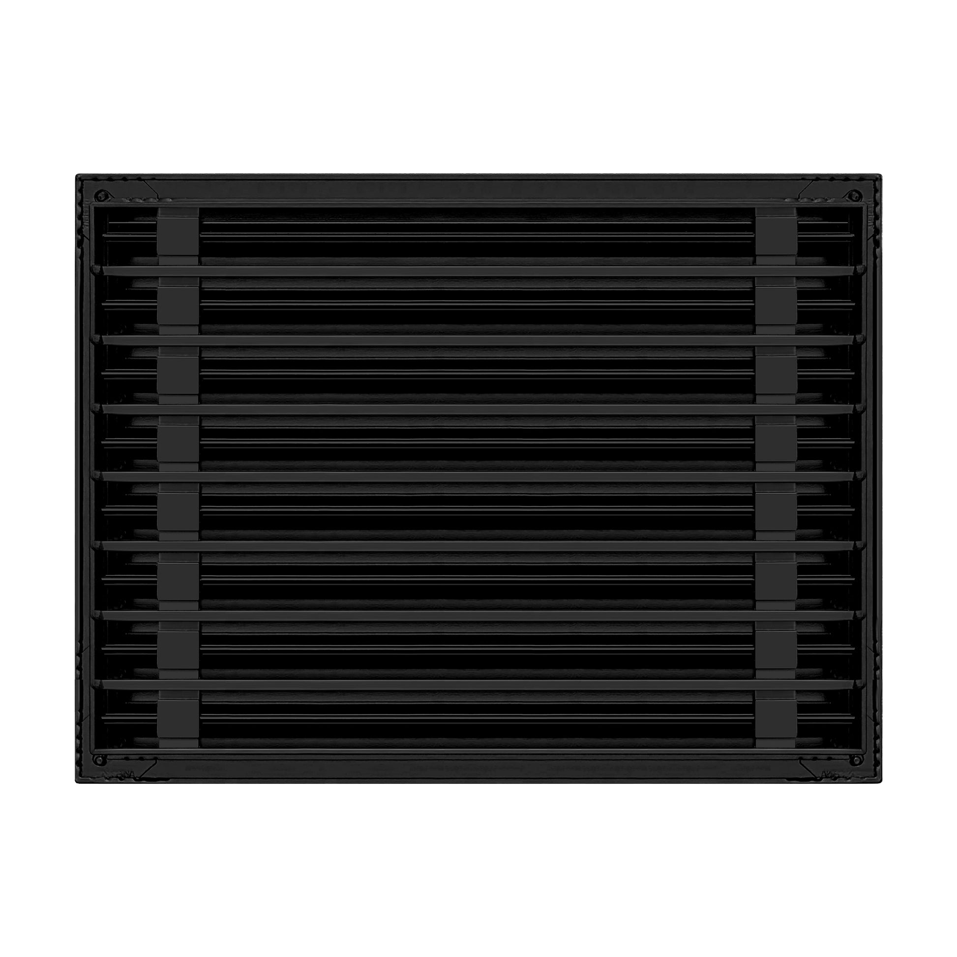 Back of 22x16 Modern Air Vent Cover Black - 22x16 Standard Linear Slot Diffuser Black - Texas Buildmart