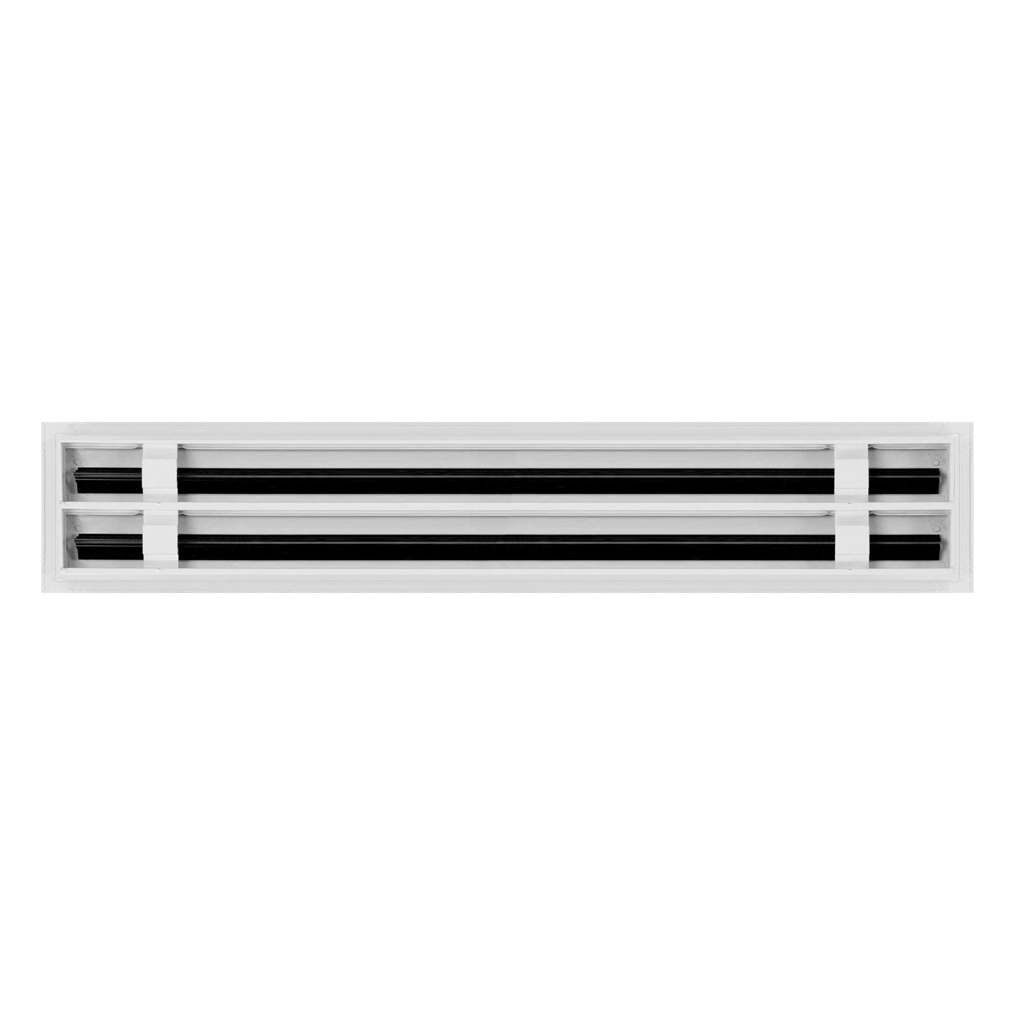 Back of 22x4 Modern Air Vent Cover White - 22x4 Standard Linear Slot Diffuser White - Texas Buildmart