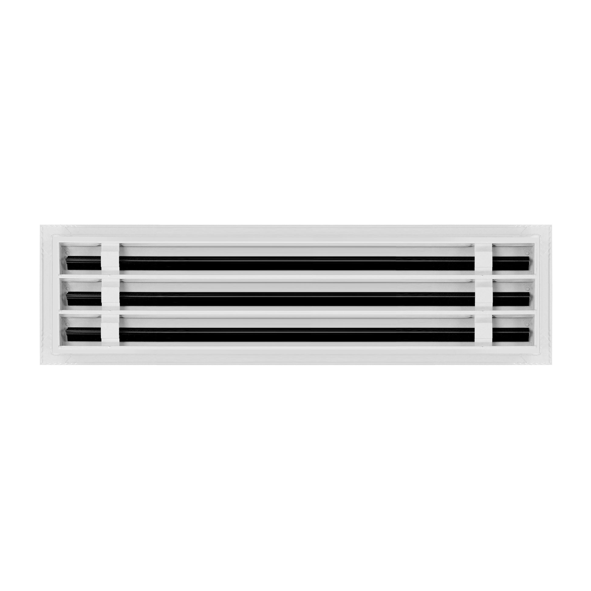 Back of 22x6 Modern Air Vent Cover White - 22x6 Standard Linear Slot Diffuser White - Texas Buildmart