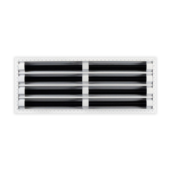 BUILDMART - 22x8 MUD-IN Air Vent Cover - Drywall MUD IN White Air Vent - MUD Linear Slot Diffuser - Register Grille for Ceiling and Walls - Texas Buildmart