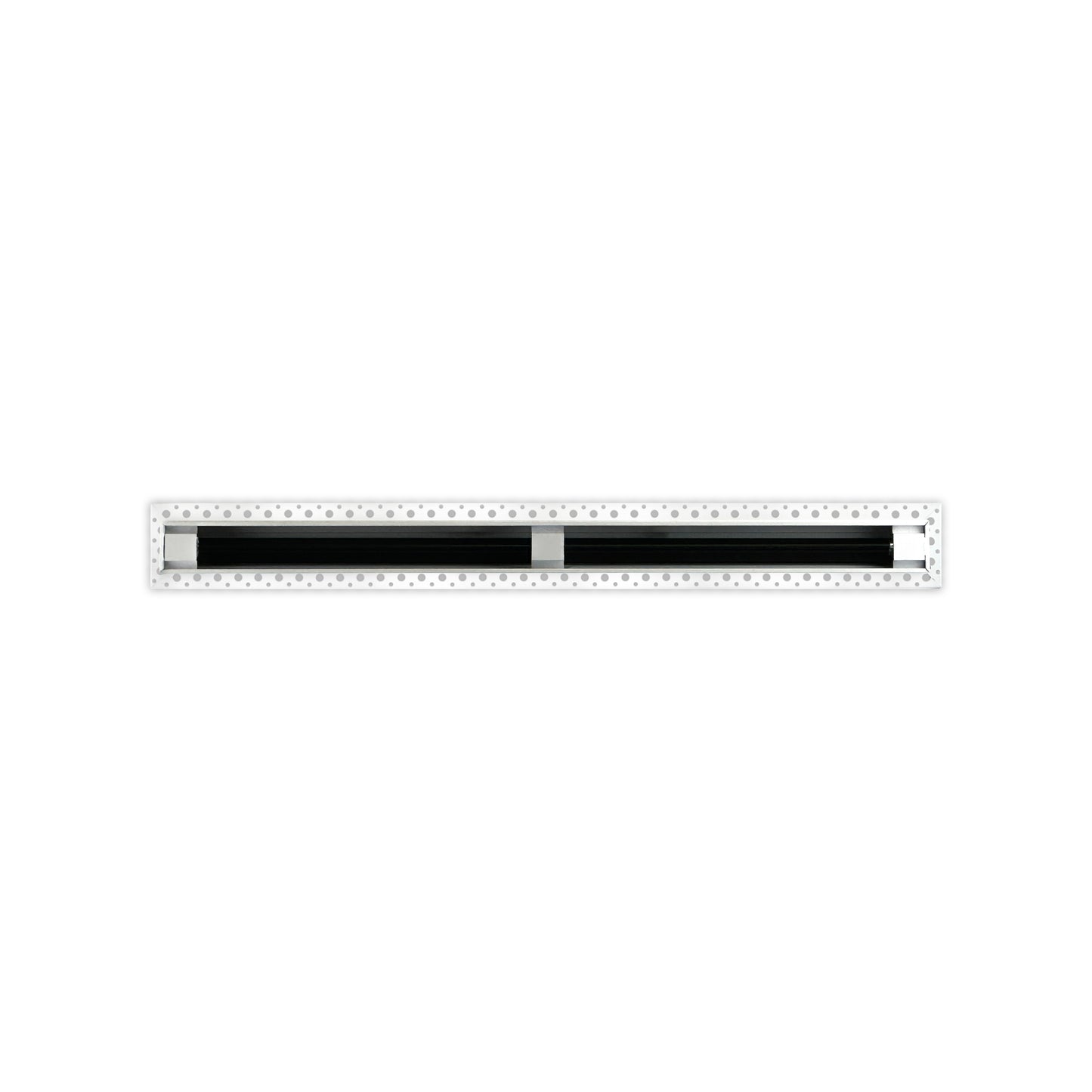 BUILDMART - 24" MUD-IN Linear Slot Diffuser - 1 Slot - Air Vent Cover - Drywall MUD IN White Air Vent - MUD Linear Slot Diffuser - Register Grille for Ceiling and Walls - Texas Buildmart