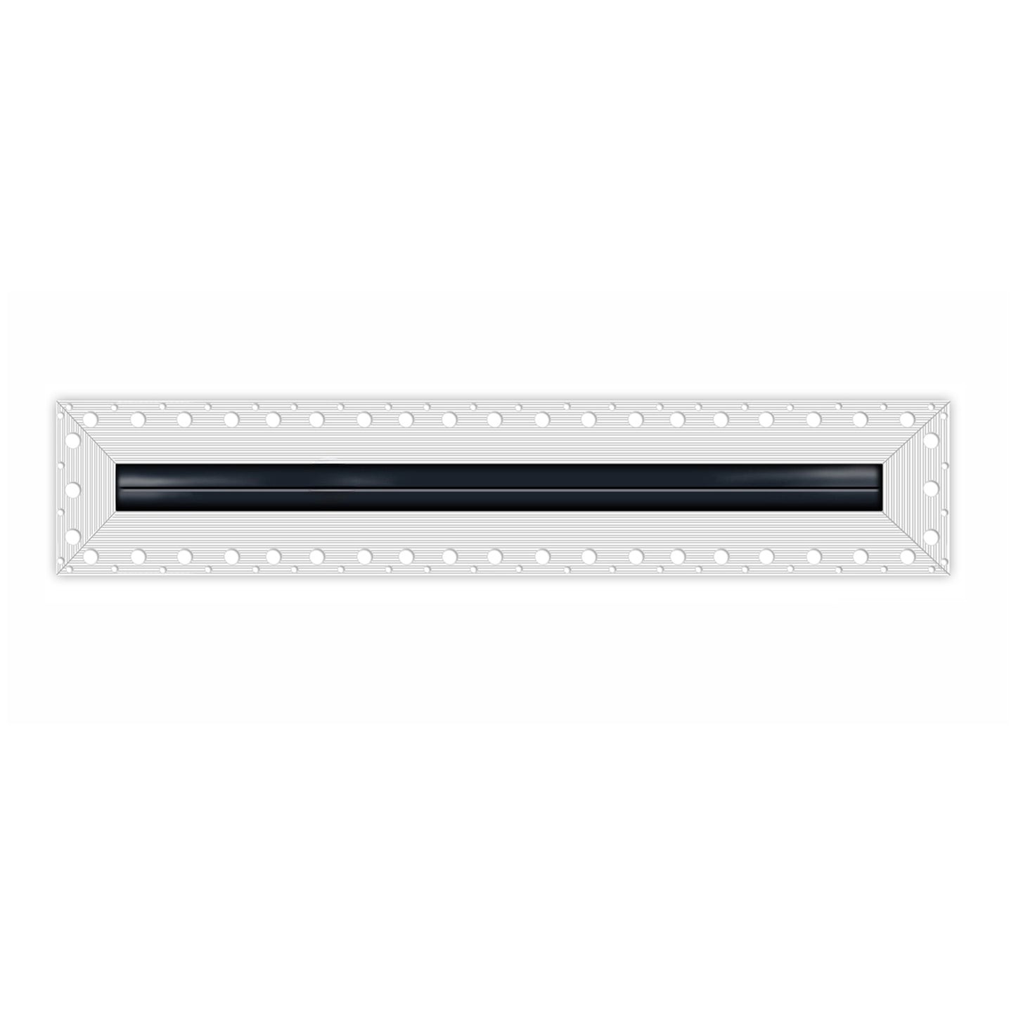 BUILDMART - 1 Slot - Single Slot - MUD-IN Linear Slot Diffuser - Drywall MUD IN White Air Vent - MUD Linear Slot Diffuser - Modern Air Vent Cover for Ceiling, Wall or Floor - Texas Buildmart