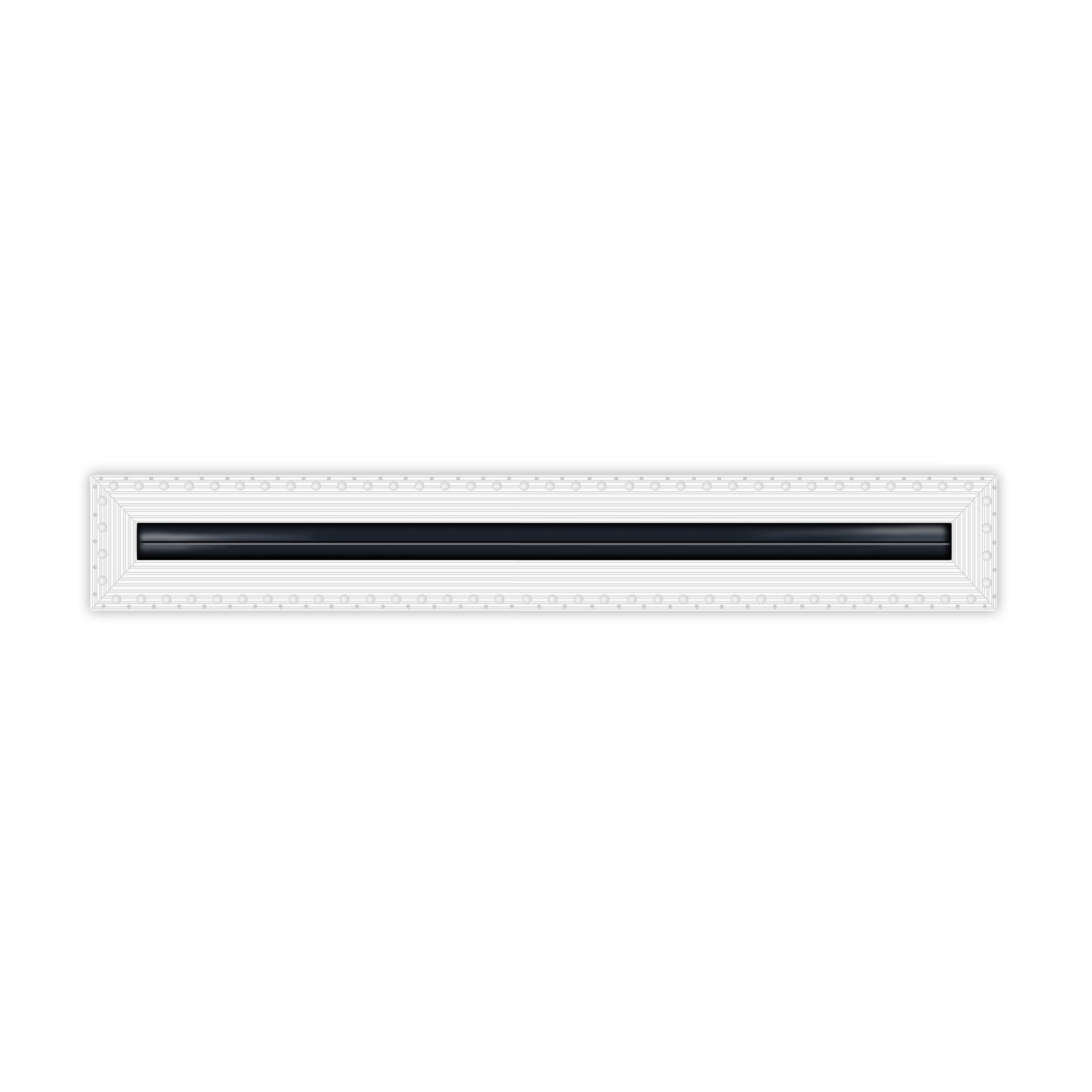 BUILDMART - 1 Slot - Single Slot - MUD-IN Linear Slot Diffuser - Drywall MUD IN White Air Vent - MUD Linear Slot Diffuser - Modern Air Vent Cover for Ceiling, Wall or Floor - Texas Buildmart
