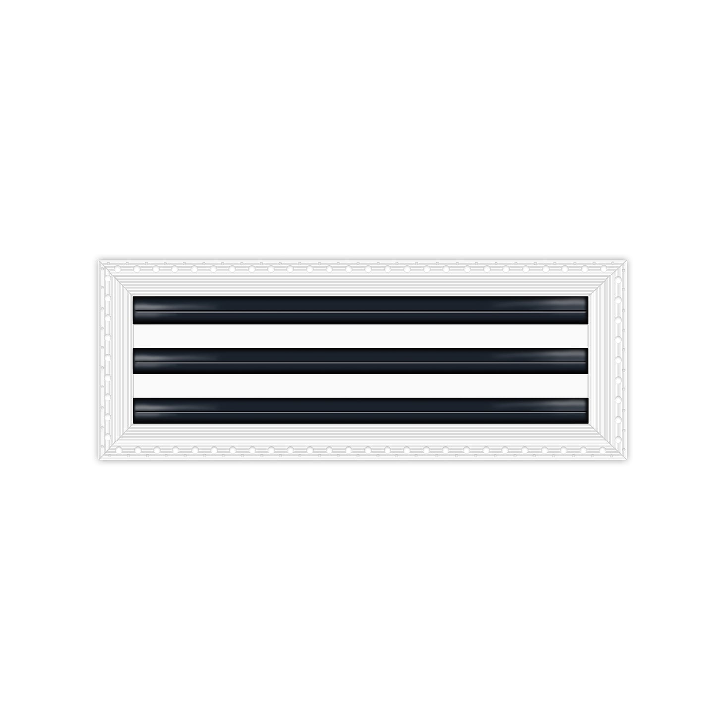 BUILDMART - 24" MUD-IN Linear Slot Diffuser - 3 Slot - Air Vent Cover - Drywall MUD IN White Air Vent - MUD Linear Slot Diffuser - Register Grille for Ceiling and Walls - Texas Buildmart