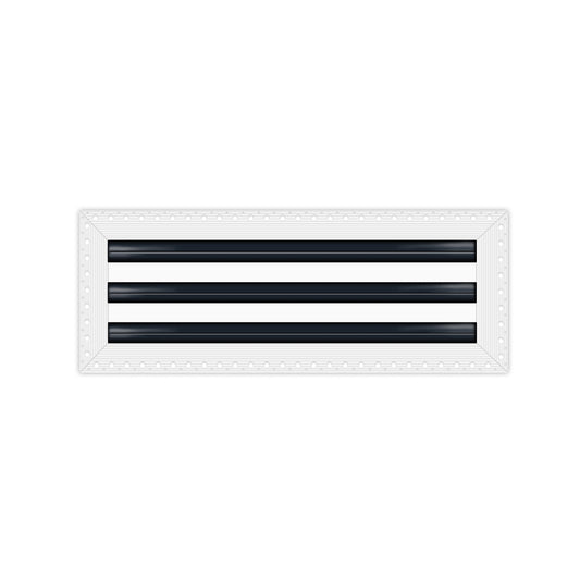 BUILDMART - 24" MUD-IN Linear Slot Diffuser - 3 Slot - Air Vent Cover - Drywall MUD IN White Air Vent - MUD Linear Slot Diffuser - Register Grille for Ceiling and Walls - Texas Buildmart