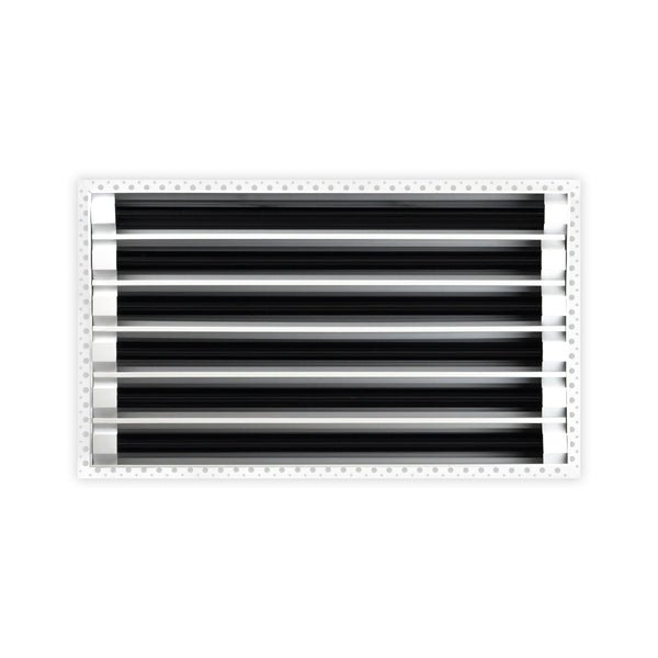 BUILDMART - 24x12 MUD-IN Air Vent Cover - Drywall MUD IN White Air Vent - MUD Linear Slot Diffuser - Register Grille for Ceiling and Walls - Texas Buildmart