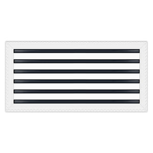 BUILDMART - 24x12 MUD-IN Air Vent Cover - Drywall MUD IN White Air Vent - MUD Linear Slot Diffuser - Register Grille for Ceiling and Walls - Texas Buildmart