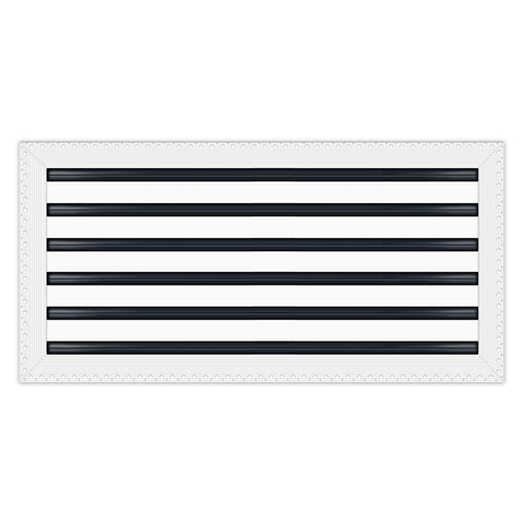 BUILDMART - 24x12 Mud In Air Vent Cover - Drywall Mud-in White Air Vent - Mud Linear Slot Diffuser - Register Grille for Ceiling and Walls - Texas Buildmart