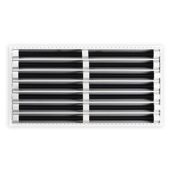 BUILDMART - 24x14 MUD-IN Air Vent Cover - Drywall MUD IN White Air Vent - MUD Linear Slot Diffuser - Register Grille for Ceiling and Walls - Texas Buildmart