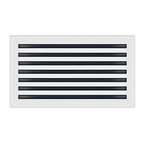 BUILDMART - 24x14 Mud In Air Vent Cover - Drywall Mud-in White Air Vent - Mud Linear Slot Diffuser - Register Grille for Ceiling and Walls - Texas Buildmart