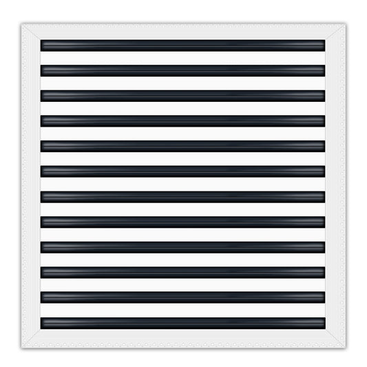 BUILDMART - 24x24 MUD-IN Air Vent Cover - Drywall MUD IN White Air Vent - MUD Linear Slot Diffuser - Register Grille for Ceiling and Walls - Texas Buildmart