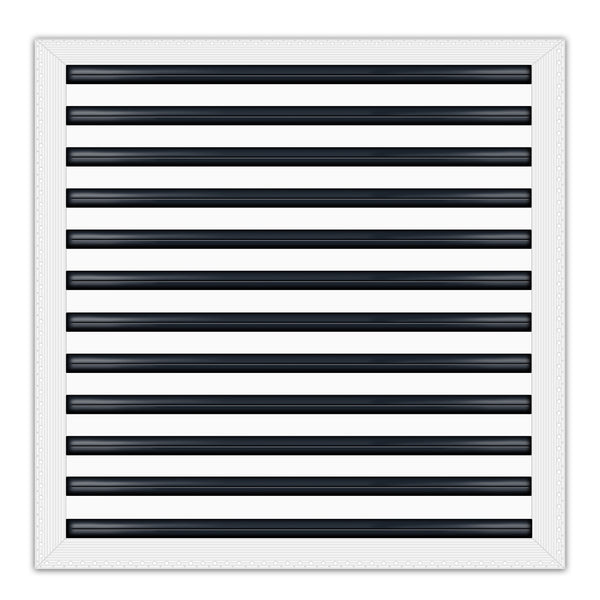 BUILDMART - 24x24 MUD-IN Air Vent Cover - Drywall MUD IN White Air Vent - MUD Linear Slot Diffuser - Register Grille for Ceiling and Walls - Texas Buildmart