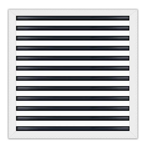 BUILDMART - 24x24 Mud In Air Vent Cover - Drywall Mud-in White Air Vent - Mud Linear Slot Diffuser - Register Grille for Ceiling and Walls - Texas Buildmart