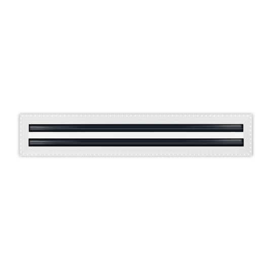 BUILDMART - 24x4 MUD-IN Air Vent Cover - Drywall MUD IN White Air Vent - MUD Linear Slot Diffuser - Register Grille for Ceiling and Walls - Texas Buildmart