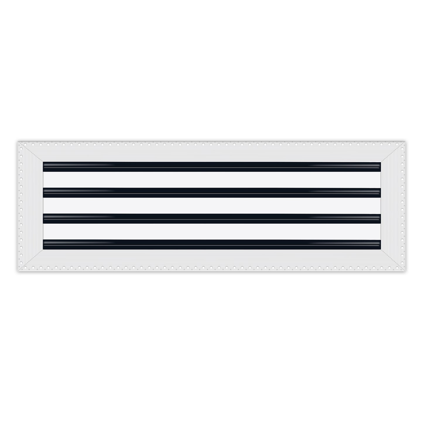 BUILDMART - 24x8 MUD-IN Air Vent Cover - Drywall MUD IN White Air Vent - MUD Linear Slot Diffuser - Register Grille for Ceiling and Walls - Texas Buildmart