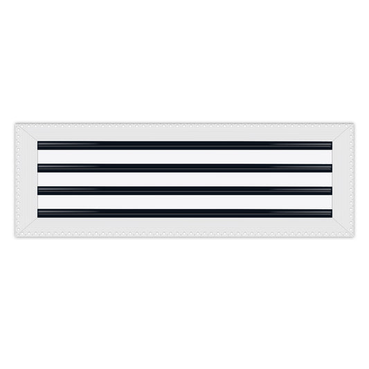 BUILDMART - 24x8 MUD-IN Air Vent Cover - Drywall MUD IN White Air Vent - MUD Linear Slot Diffuser - Register Grille for Ceiling and Walls - Texas Buildmart