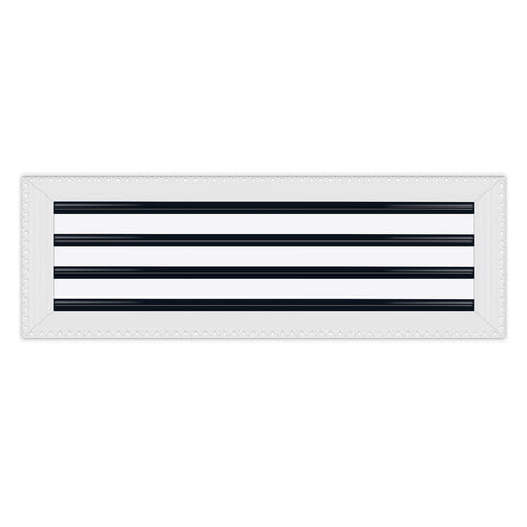 BUILDMART - 24x8 Mud In Air Vent Cover - Drywall Mud-in White Air Vent - Mud Linear Slot Diffuser - Register Grille for Ceiling and Walls - Texas Buildmart