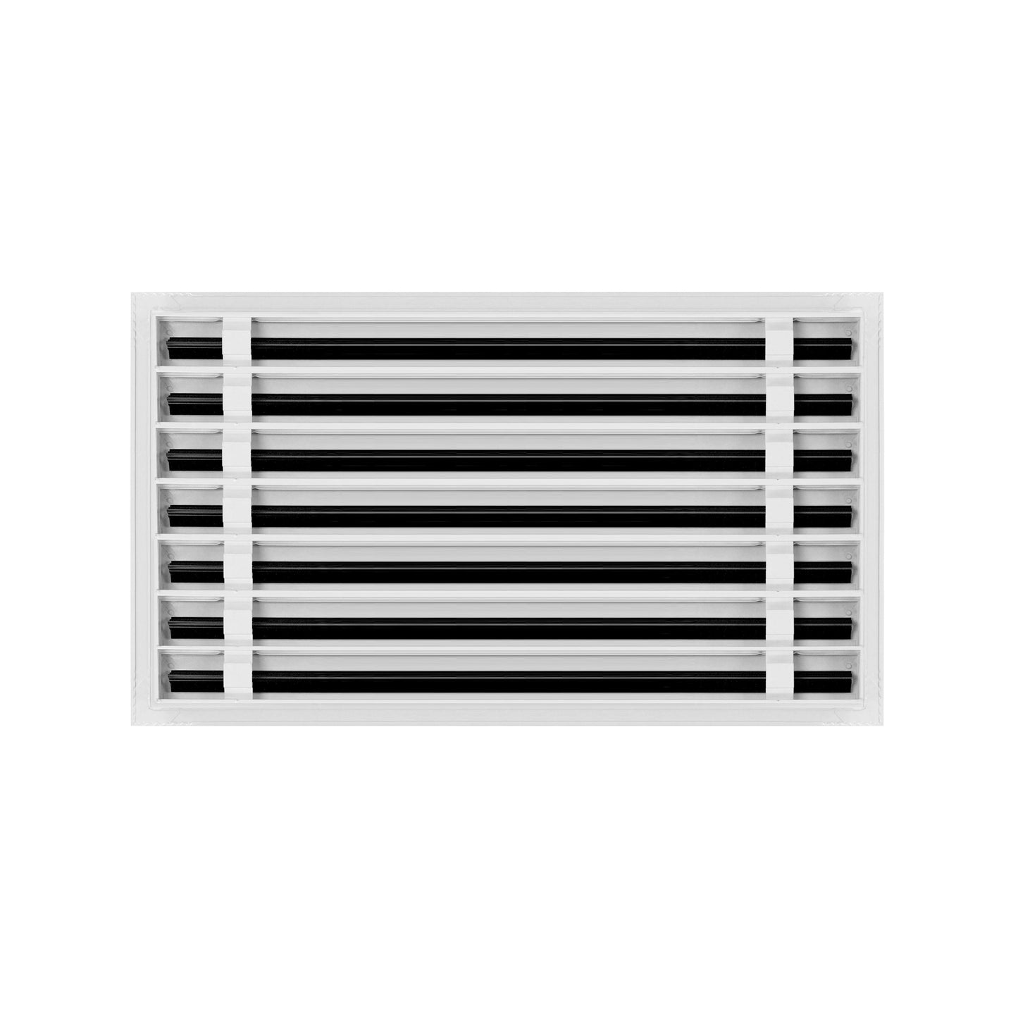 Back of 24x14 Modern Air Vent Cover White - 24x14 Standard Linear Slot Diffuser White - Texas Buildmart