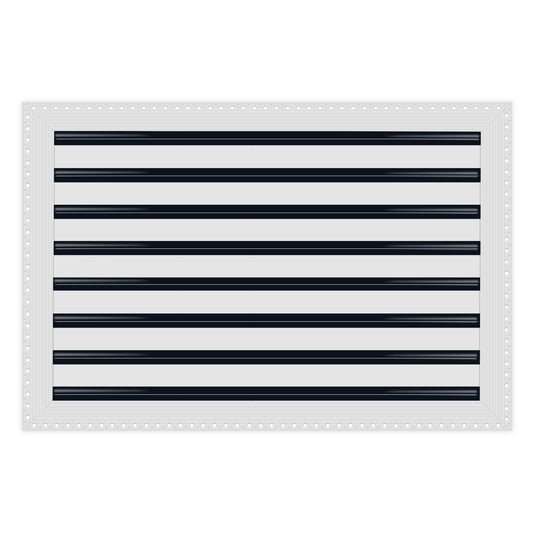 BUILDMART - 24x16 MUD-IN Air Vent Cover - Drywall MUD IN White Air Vent - MUD Linear Slot Diffuser - Register Grille for Ceiling and Walls - Texas Buildmart