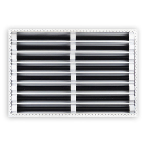 BUILDMART - 24x16 MUD-IN Air Vent Cover - Drywall MUD IN White Air Vent - MUD Linear Slot Diffuser - Register Grille for Ceiling and Walls - Texas Buildmart