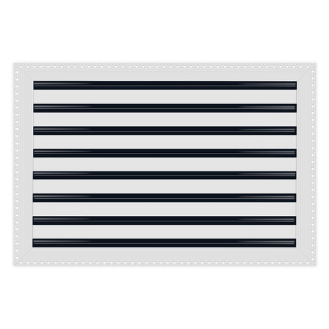 BUILDMART - 24x16 Mud In Air Vent Cover - Drywall Mud-in White Air Vent - Mud Linear Slot Diffuser - Register Grille for Ceiling and Walls - Texas Buildmart