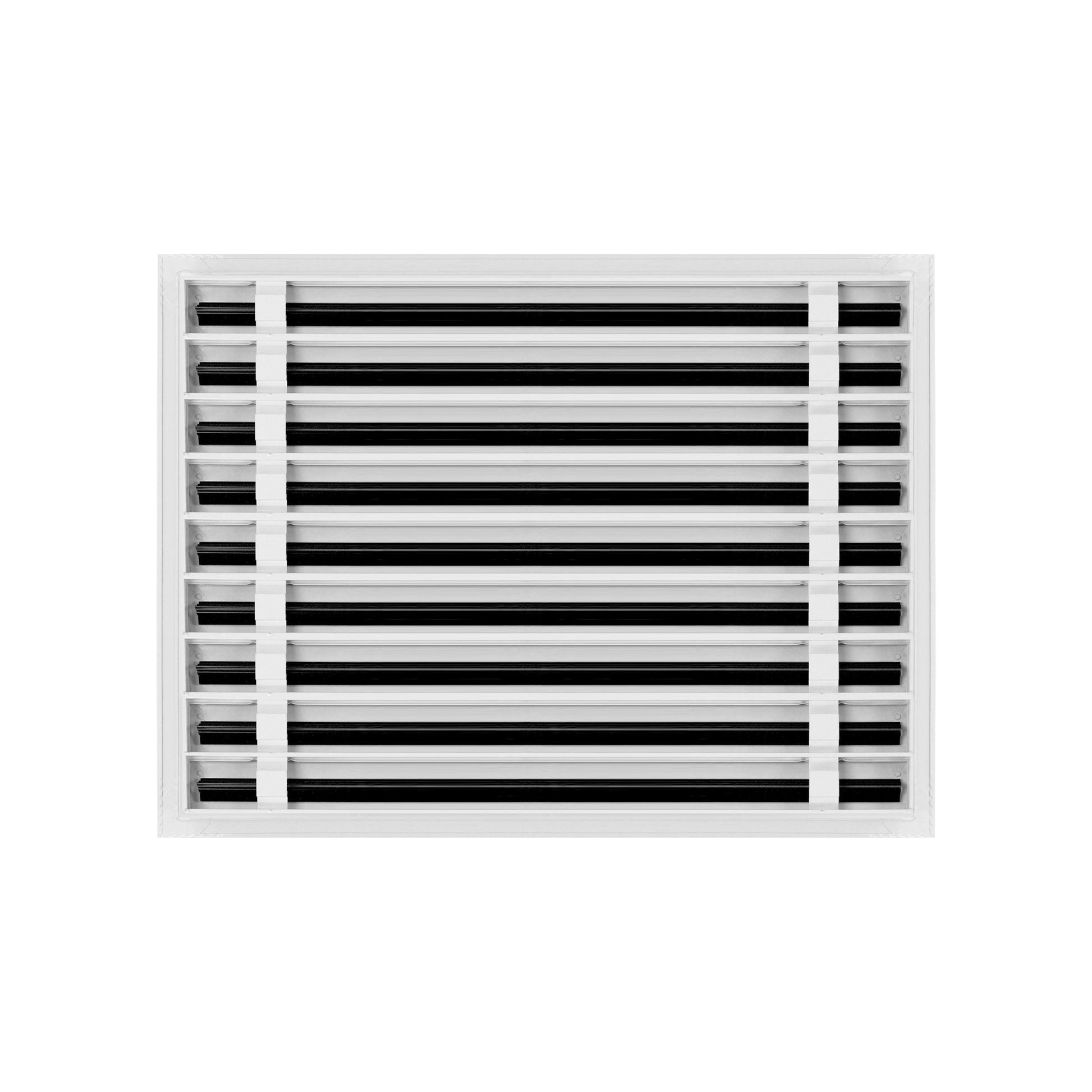 Back of 24x18 Modern Air Vent Cover White - 24x18 Standard Linear Slot Diffuser White - Texas Buildmart