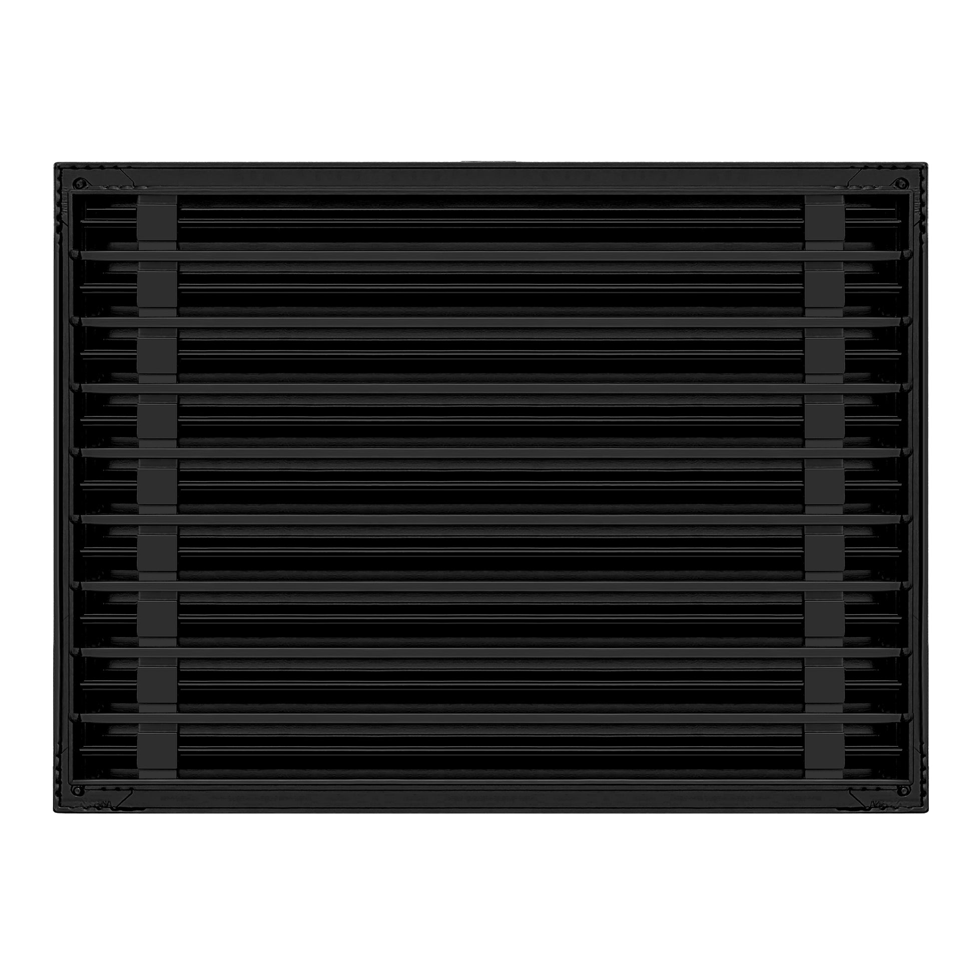 Back of 24x18 Modern Air Vent Cover Black - 24x18 Standard Linear Slot Diffuser Black - Texas Buildmart