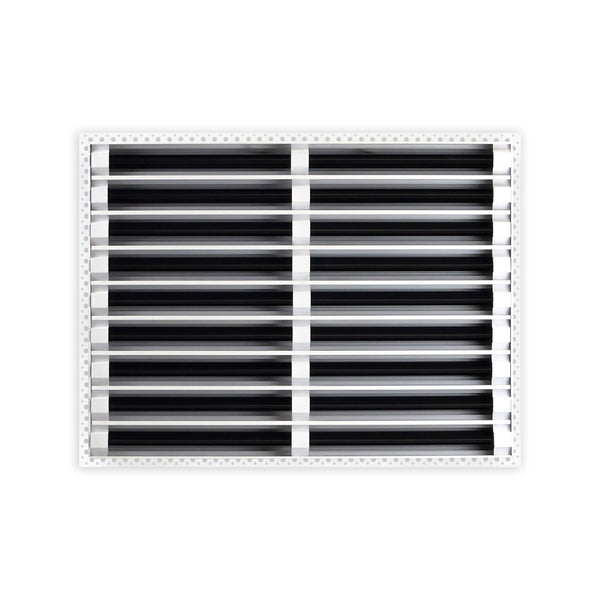 BUILDMART - 24x18 MUD-IN Air Vent Cover - Drywall MUD IN White Air Vent - MUD Linear Slot Diffuser - Register Grille for Ceiling and Walls - Texas Buildmart