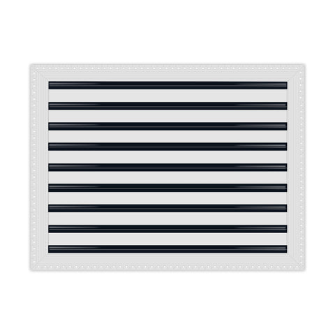 BUILDMART - 24x18 Mud In Air Vent Cover - Drywall Mud-in White Air Vent - Mud Linear Slot Diffuser - Register Grille for Ceiling and Walls - Texas Buildmart