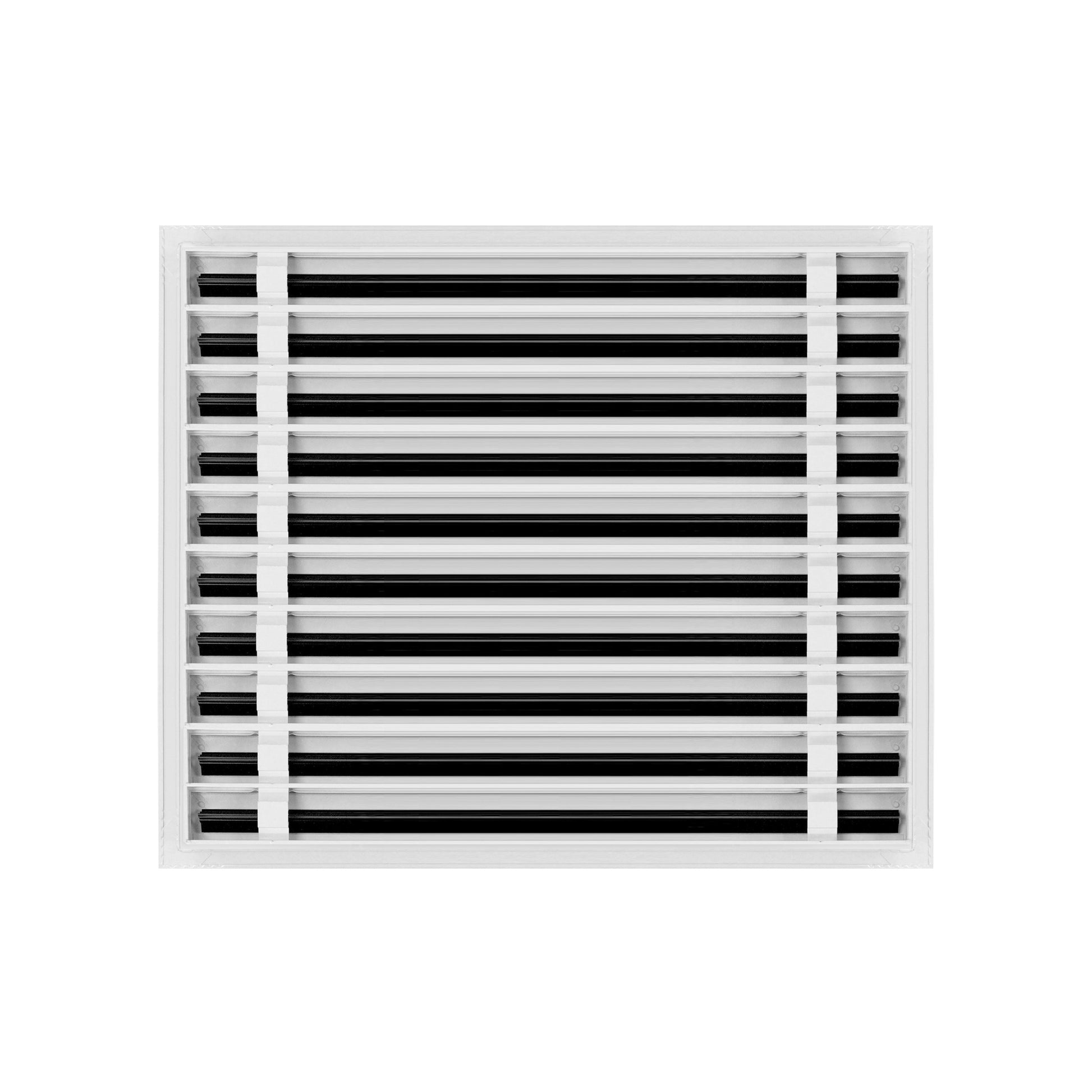 Back of 24x20 Modern Air Vent Cover White - 24x20 Standard Linear Slot Diffuser White - Texas Buildmart
