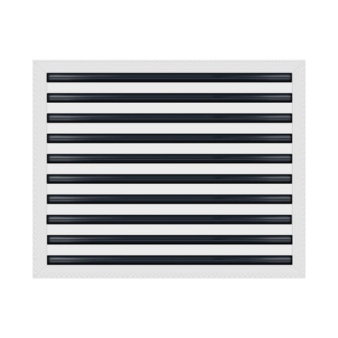 BUILDMART - 25x20 Mud In Air Vent Cover - Drywall Mud-in White Air Vent - Mud Linear Slot Diffuser - Register Grille for Ceiling and Walls - Texas Buildmart