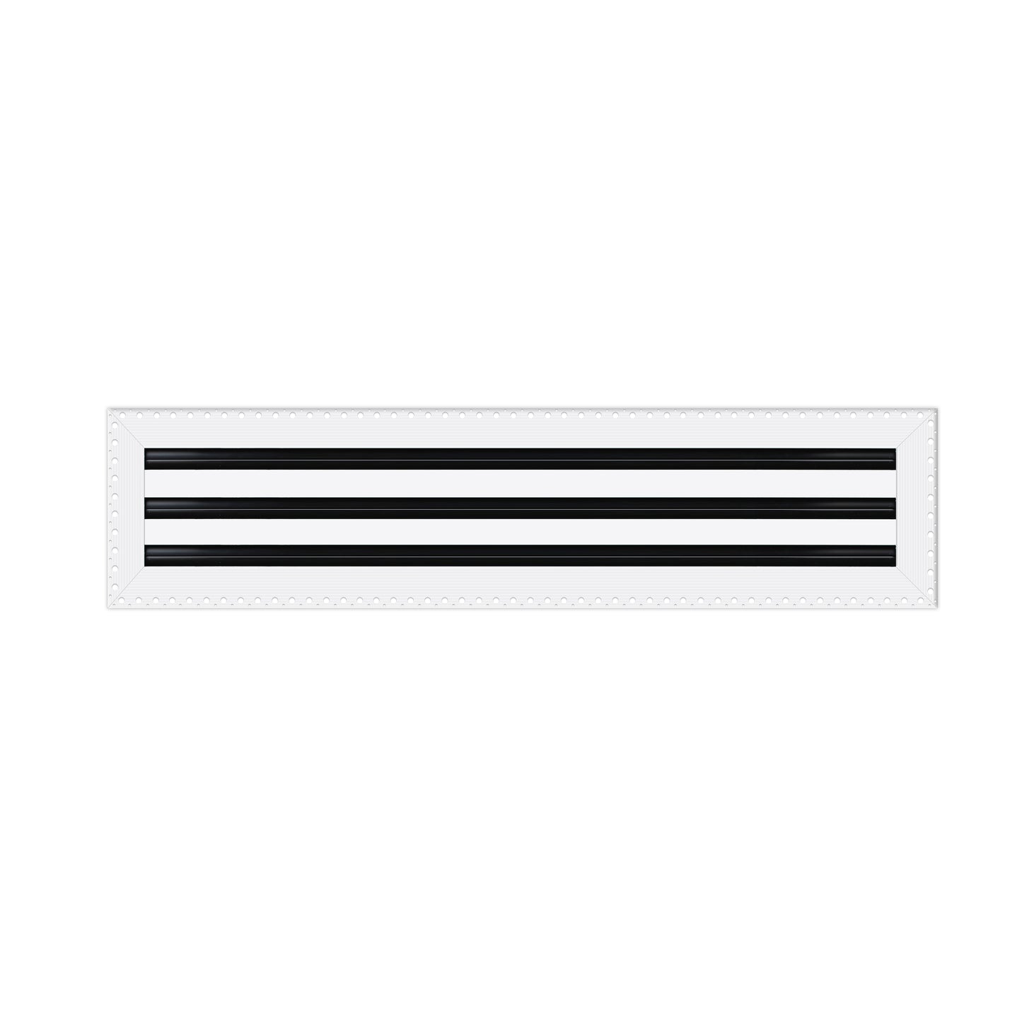 BUILDMART - 25x6 MUD-IN Air Vent Cover - Drywall MUD IN White Air Vent - MUD Linear Slot Diffuser - Register Grille for Ceiling and Walls - Texas Buildmart