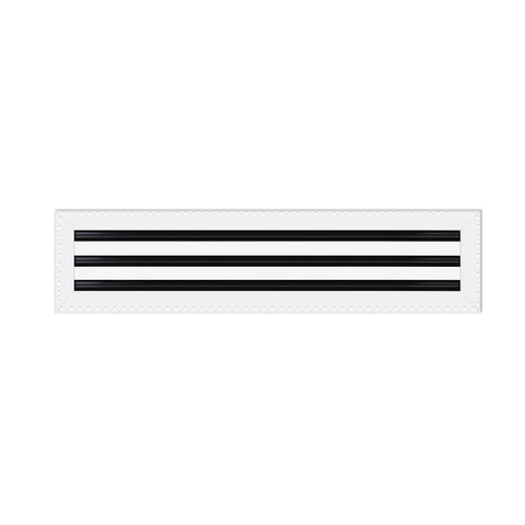 BUILDMART - 25x6 Mud In Air Vent Cover - Drywall Mud-in White Air Vent - Mud Linear Slot Diffuser - Register Grille for Ceiling and Walls - Texas Buildmart
