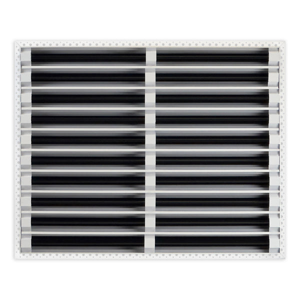 BUILDMART - 25x20 MUD-IN Air Vent Cover - Drywall MUD IN White Air Vent - MUD Linear Slot Diffuser - Register Grille for Ceiling and Walls - Texas Buildmart