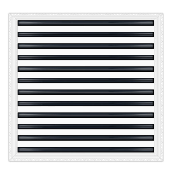 BUILDMART - 25x24 MUD-IN Air Vent Cover - Drywall MUD IN White Air Vent - MUD Linear Slot Diffuser - Register Grille for Ceiling and Walls - Texas Buildmart