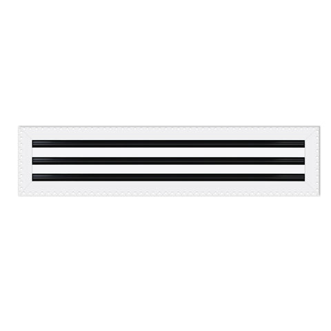 BUILDMART - 26x6 Mud In Air Vent Cover - Drywall Mud-in White Air Vent - Mud Linear Slot Diffuser - Register Grille for Ceiling and Walls - Texas Buildmart