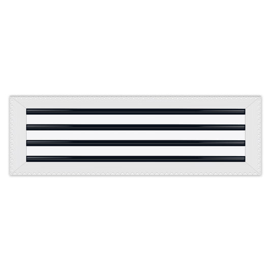 BUILDMART - 26x8 MUD-IN Air Vent Cover - Drywall MUD IN White Air Vent - MUD Linear Slot Diffuser - Register Grille for Ceiling and Walls - Texas Buildmart