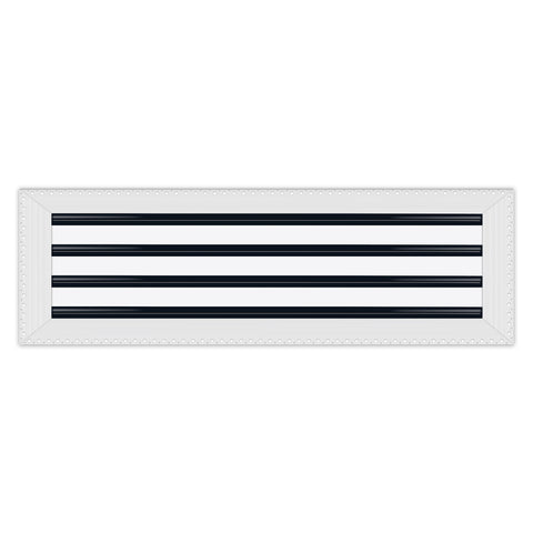 BUILDMART - 26x8 Mud In Air Vent Cover - Drywall Mud-in White Air Vent - Mud Linear Slot Diffuser - Register Grille for Ceiling and Walls - Texas Buildmart